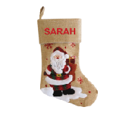 Modern Santa Christmas Stocking