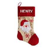 Red Santa Christmas Stocking