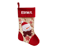 Red Snowman Christmas Stocking
